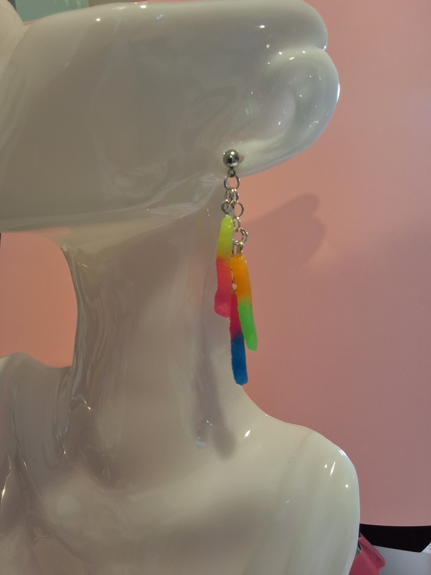 Sour Gummy worms Earrings