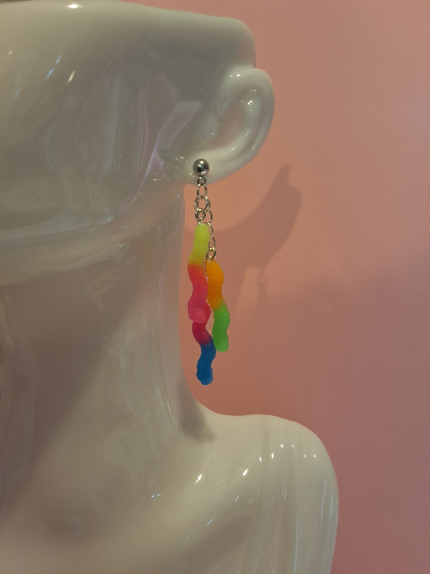 Sour Gummy worms Earrings